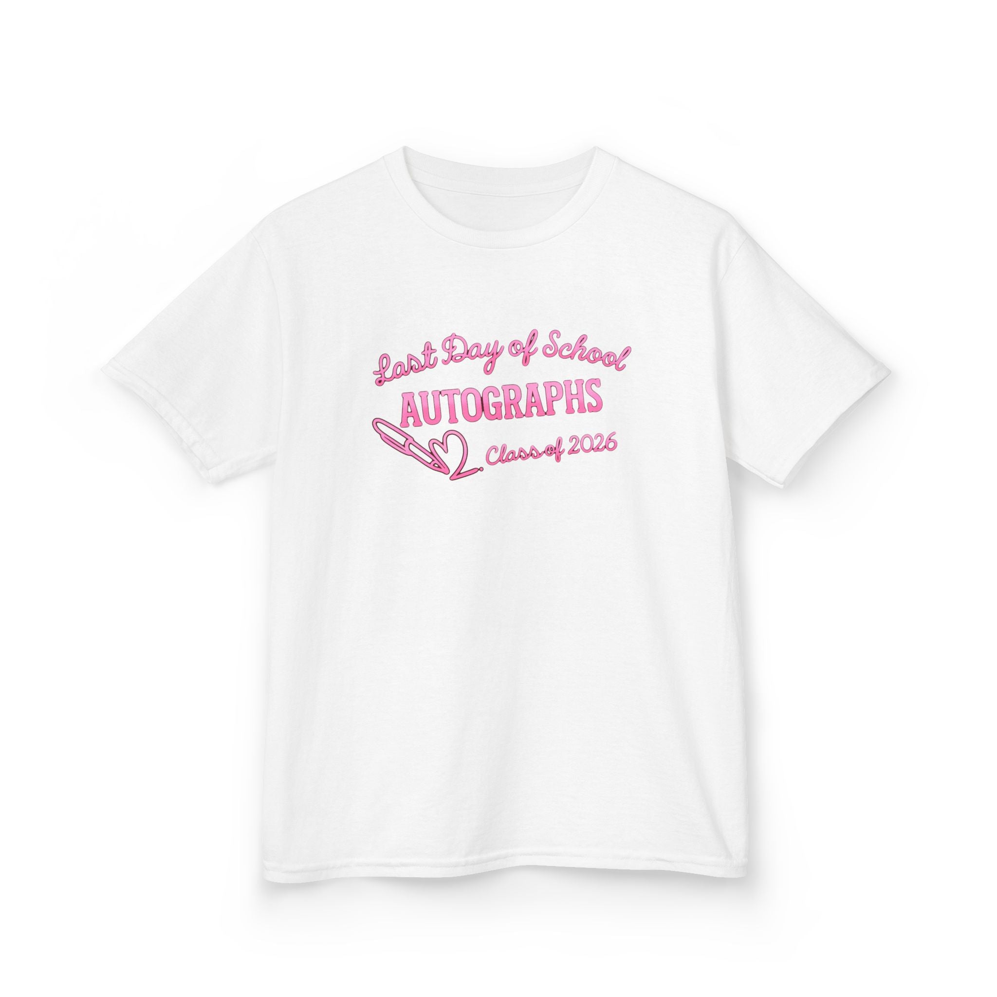 Pink Ribbon Last Day of School Autograph Shirt