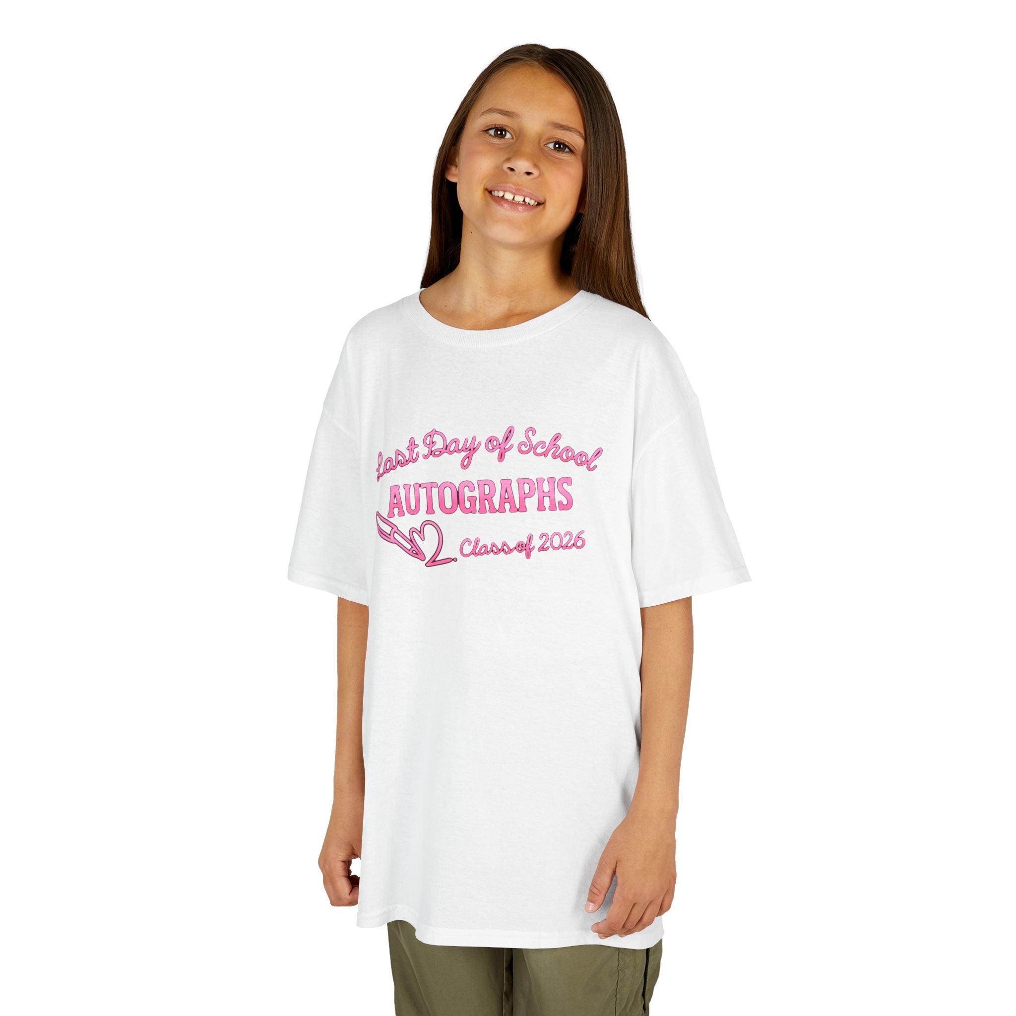 Pink Ribbon Last Day of School Autograph Shirt