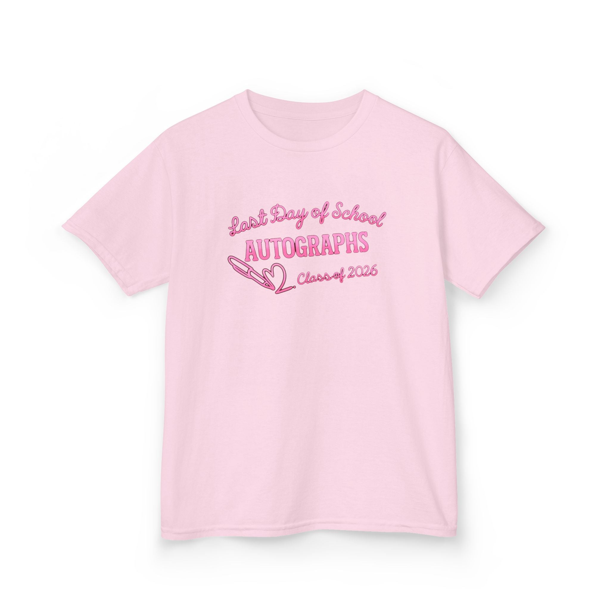 Pink Ribbon Last Day of School Autograph Shirt
