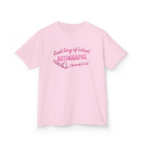 Pink Ribbon Last Day of School Autograph Shirt