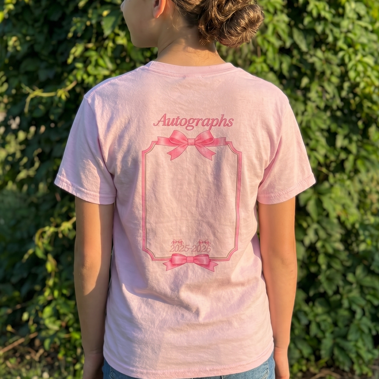Pink Ribbon Last Day of School Autograph Shirt