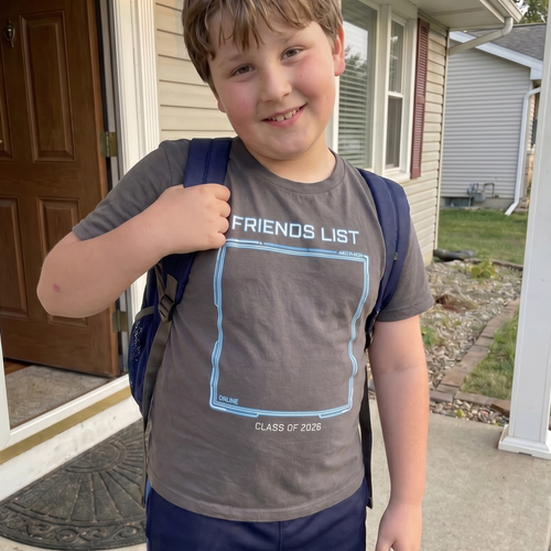 Gamers 'Friends List' Last Day of School Shirt